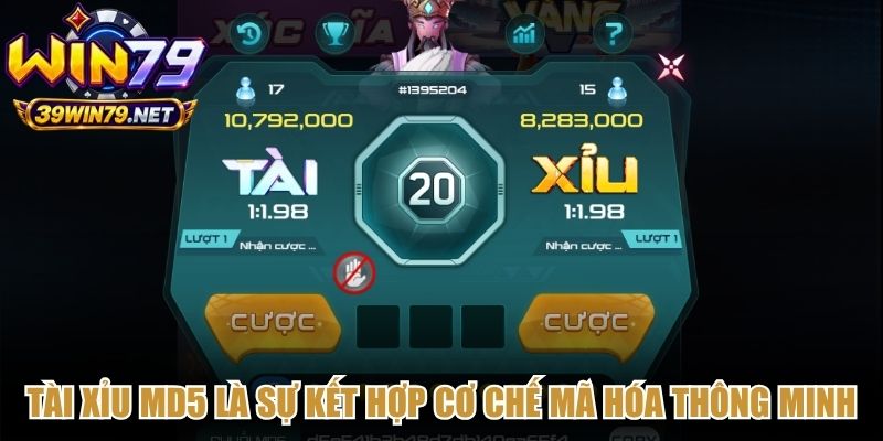 Tài xỉu MD5 là sự kết hợp cơ chế mã hóa thông minh